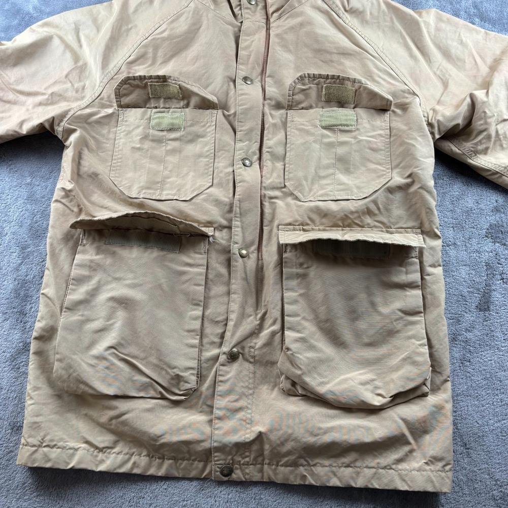 Vintage 90's Woolrich Parka Hunting Jacket‎ Men Medium Beige  Full Zip Hooded - Picture 3 of 9